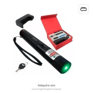 Caneta Laser Pointer Verde Ultra Forte Alcance 50km - Original High Tech Pro ®