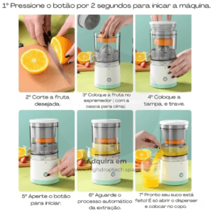 Mini Liquidificador Espremedor Mini Juice - Original High Tech Pro ®