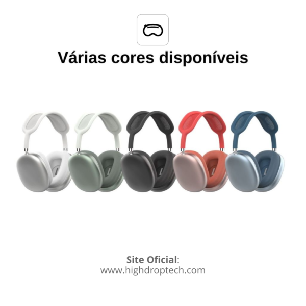 Fone de ouvido Bluetooth Sem Fio Headphone Bluetooth Recarregável